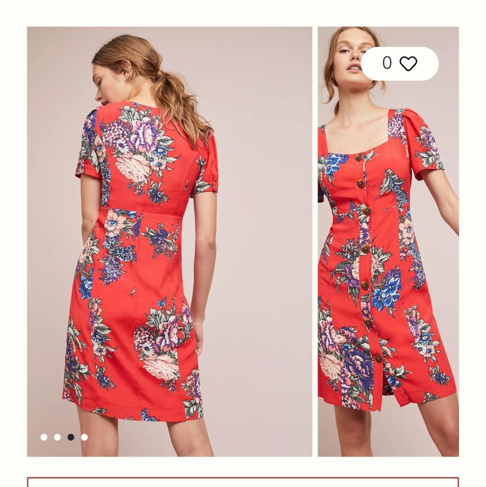 Anthropology Caldwell buttondown dress